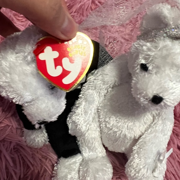 Gently used Bride and Groom Beanie Babies - Picture 6 of 9